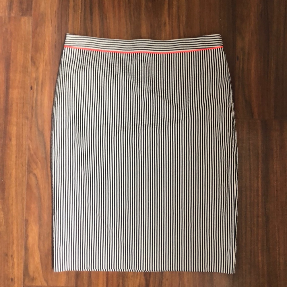 J. Crew seersucker pencil skirt